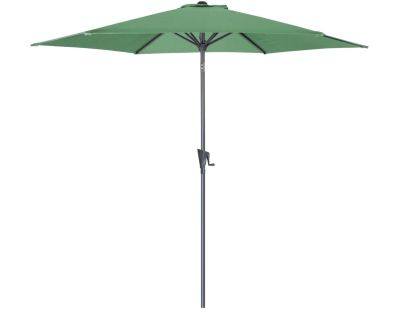 Parasol rond aluminium avec manivelle 3m Tilt (Vert)