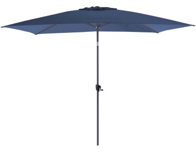 Parasol terrasse inclinable 3x2 m (Gris et bleu)