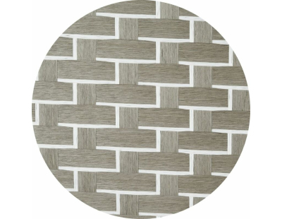 Paravent en nylon blanc et gris clair (3 panneaux)