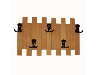 Patère en bois Mymo (Modèle 2 - 5 crochets)