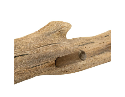 Patère branche naturelle en pin recyclé