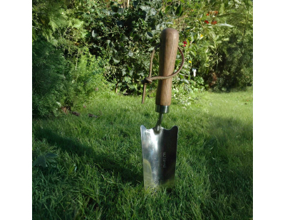 Pelle plantoir en acier inoxydable et bois de frêne