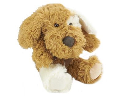 Peluche chien en acrylique brun (20 cm)