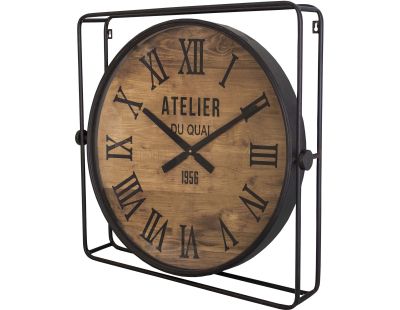 Pendule industrielle avec cadre en fer 60 cm