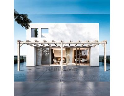 Pergola accolée en bois lamellé-collé Sevilla (500 x 500 cm)