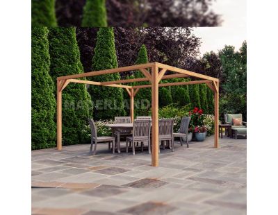 Pergola en bois lamellé-collé Tarragona (400 x 300 cm)