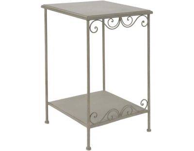 Petit meuble d'appoint métal et bois Megeve