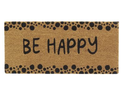 Petit paillasson Be Happy en coco (Be happy)