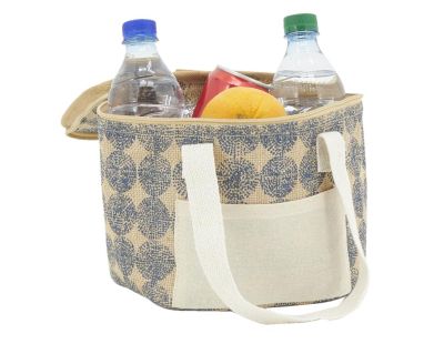 Sac lunch isotherme en jute (Point 20x15x15)