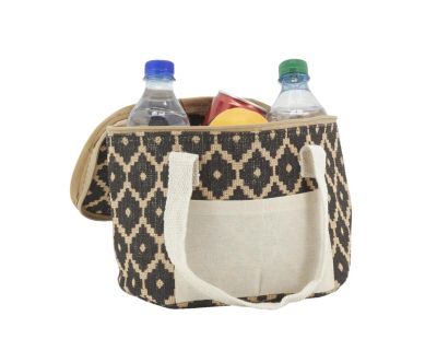 Sac lunch isotherme en jute (Diamant 20x15x15)