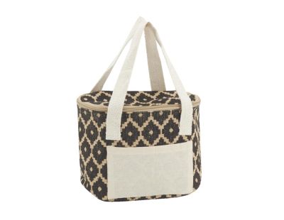 Sac lunch isotherme en jute (Diamant 20x15x15)