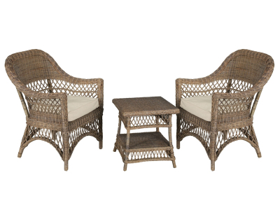 Petit salon en rotin Polo