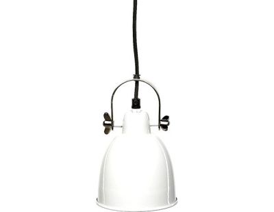 Petite suspension Indus en métal blanc