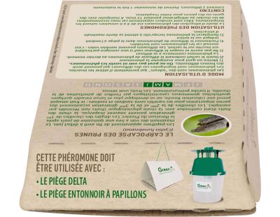 Phéromones Carpocapse des prunes Cydia funebrana (2 capsules)