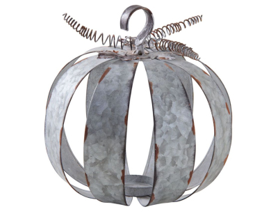 Photophore citrouille métal antique