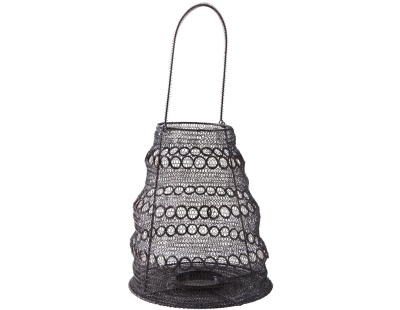 Photophore métal cuivré antique