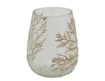 Photophore en verre Fougère (Petit modèle)