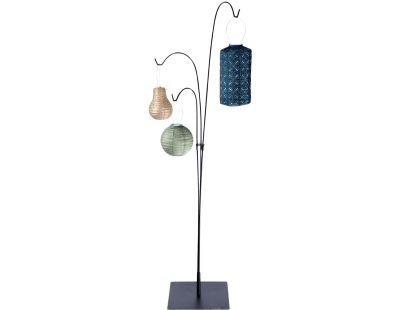 Pied de lampe pour 3 lanternes solaires