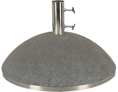 Pied de parasol en granit 43,9 Kgs (Gris foncé)