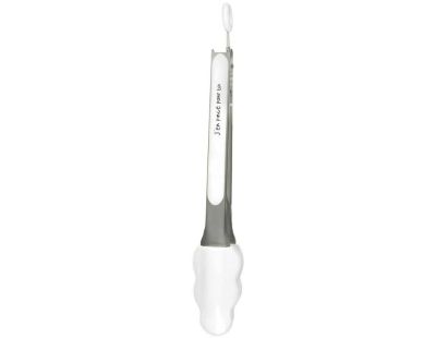 Pince de cuisine en silicone coloré (Blanc)