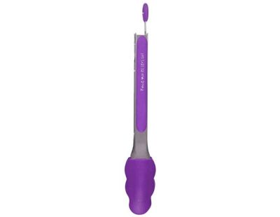 Pince de cuisine en silicone coloré (Violet)