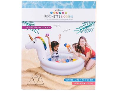 Piscinette gonflable licorne 130 cm