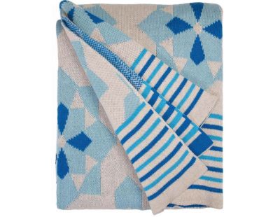 Plaid coton Ellesmere 130 x 180 cm (Bleu)