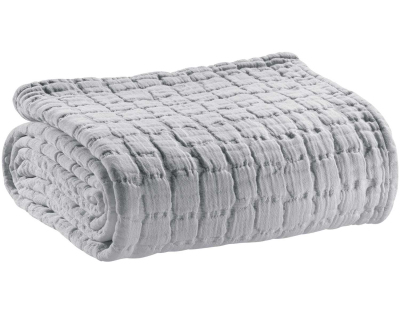 Plaid en coton Swami 130 x 200 cm (Perle)