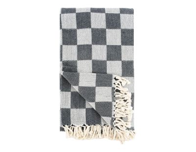 Plaid en coton damier
