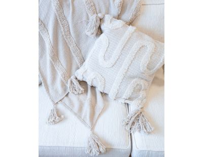 Plaid en coton tufté