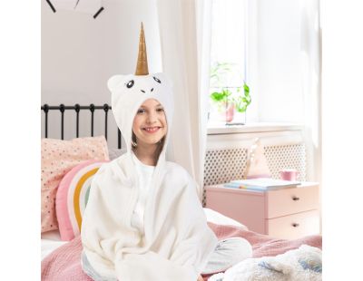 Plaid enfant en polyester Licorne