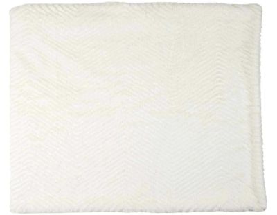 Plaid fausse fourrure en polyester Natural 120 x 150 cm