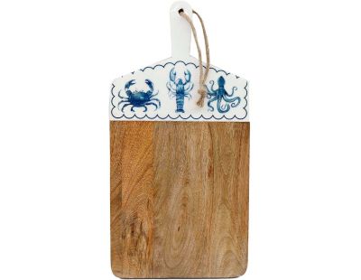 Planche apéro en bois de manguier Mer (Rectangulaire)
