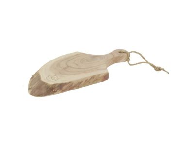 Planche à découper en acacia et écorce (L 40 cm)