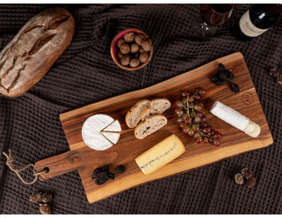 Planche à découper en acacia et jute