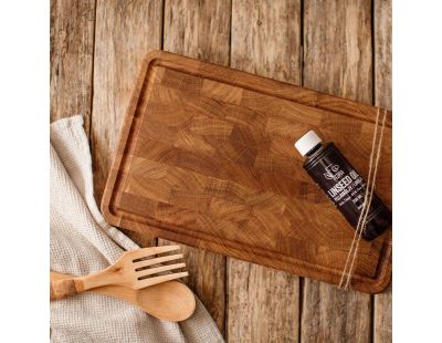 Planche à découper en chêne huilé avec huile de lin offerte Cut (40 x 25 cm)