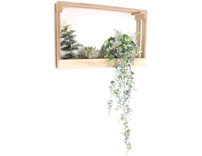 Plante artificielle avec cadre en MDF 41.5 x 7.5 x 26 cm