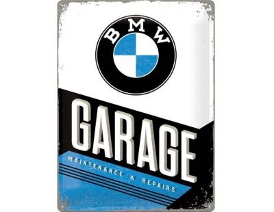 Plaque décorative en métal en relief 40 x 30 cm (BMW Garage)