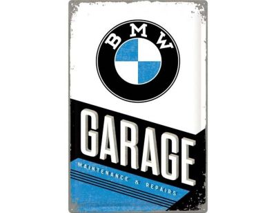 Plaque décorative en métal en relief 40 x 60 cm (BMW Garage)