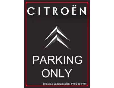 Plaque décorative en métal en relief 40 x 30 cm (Citroën Parking Only)