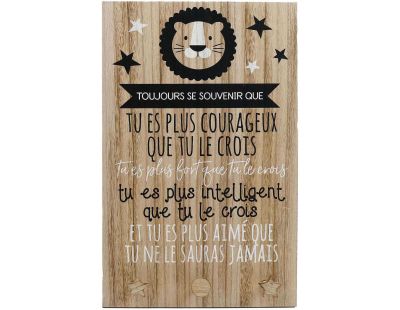 Plaque murale citation pour enfant (Garçon)