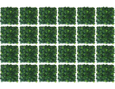 Plaques clipsables de feuillage artificiel 6m² (Lot de 24) (LIerre de Boston)