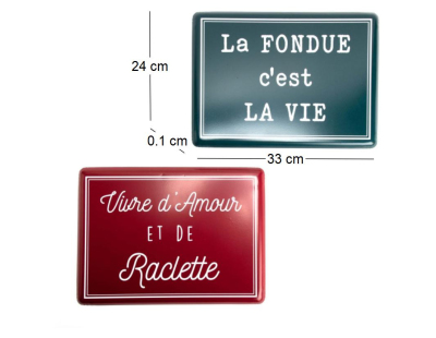 Plaques décoratives en métal Savoie (Lot de 2)