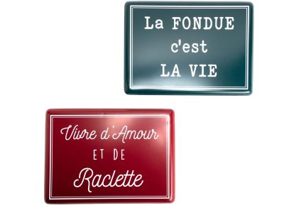 Plaques décoratives en métal Savoie (Lot de 2)