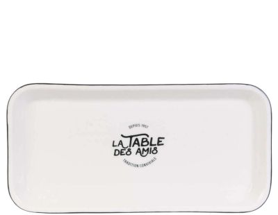 Plat de service en porcelaine 34 x 16.5 cm