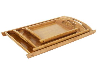 Plateau en bambou (Lot de 3)