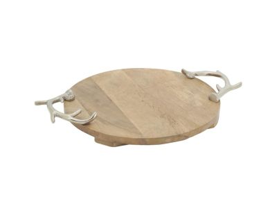 Plateau Cerf en bois et aluminium