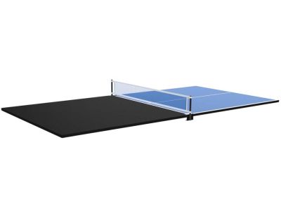 Plateau 2 en 1 dinatoire et ping pong pour billard convertible table 6  personnes texas (noir grainé)