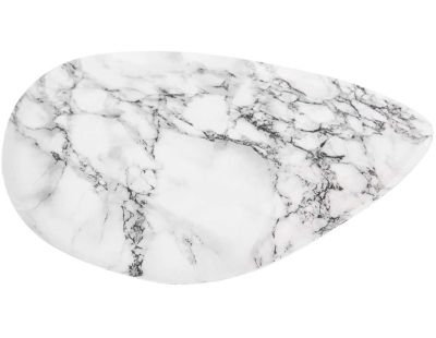Plateau effet marbre blanc  Marble (29.5 cm)