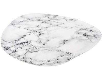 Plateau effet marbre blanc  Marble (25 cm)